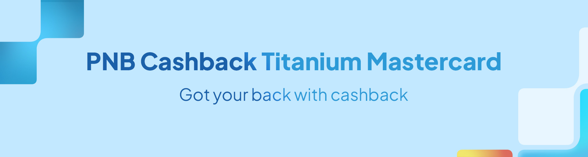PNB Cashback Titanium Mastercard